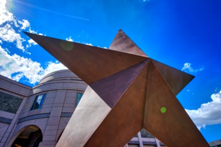 Star Statue in front of Bullock Museum, Austin TX photo