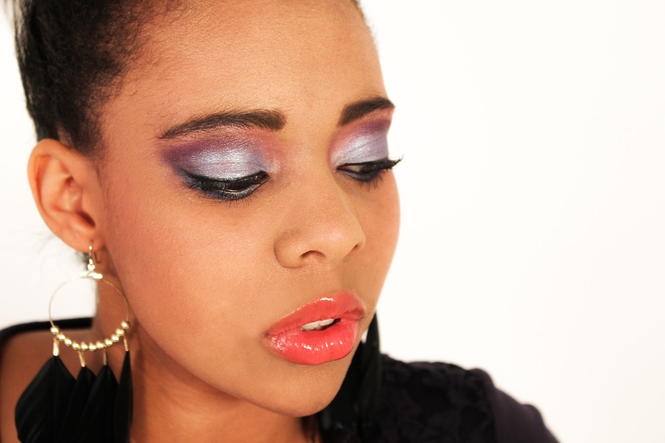 Makeup young woman model