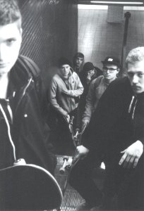 escalator group photo