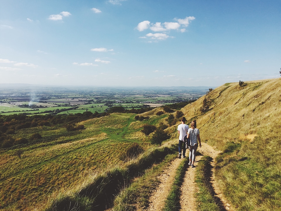 Walking nature landscape