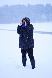 Human woman winter photo