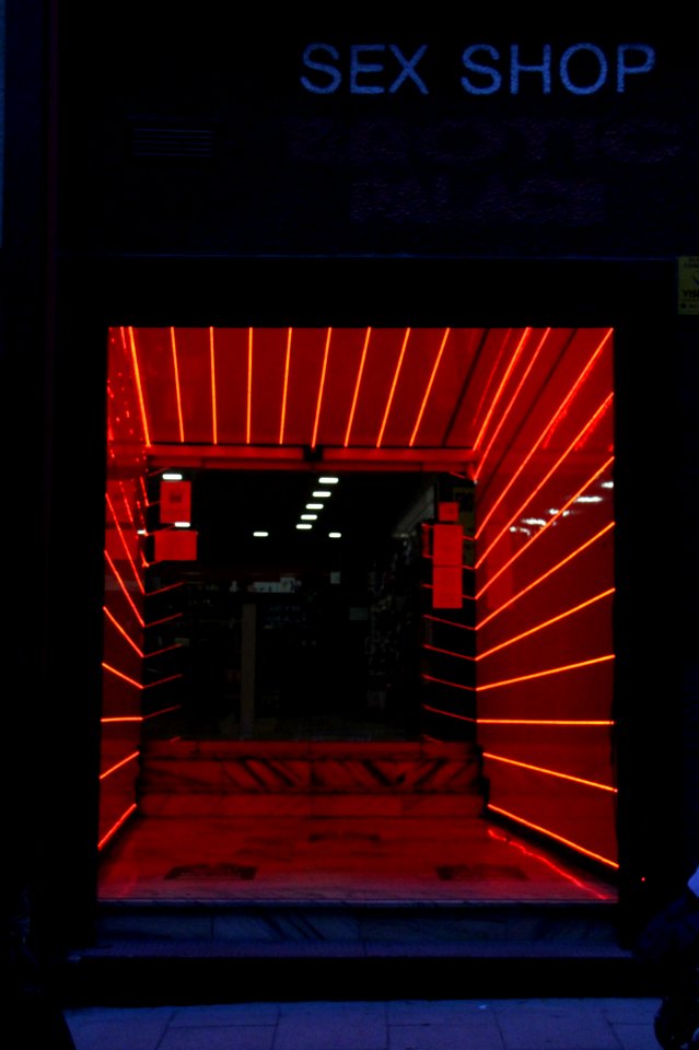 Sex Shop in Gran Via, Madrid