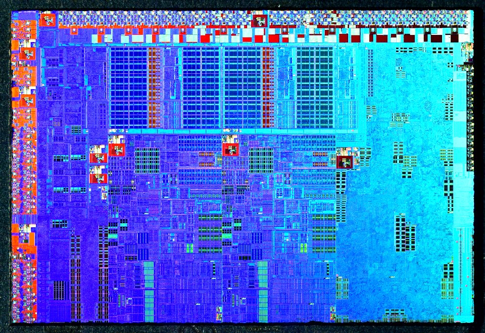 Intel Sandy Bridge 2C-GT1 die shot