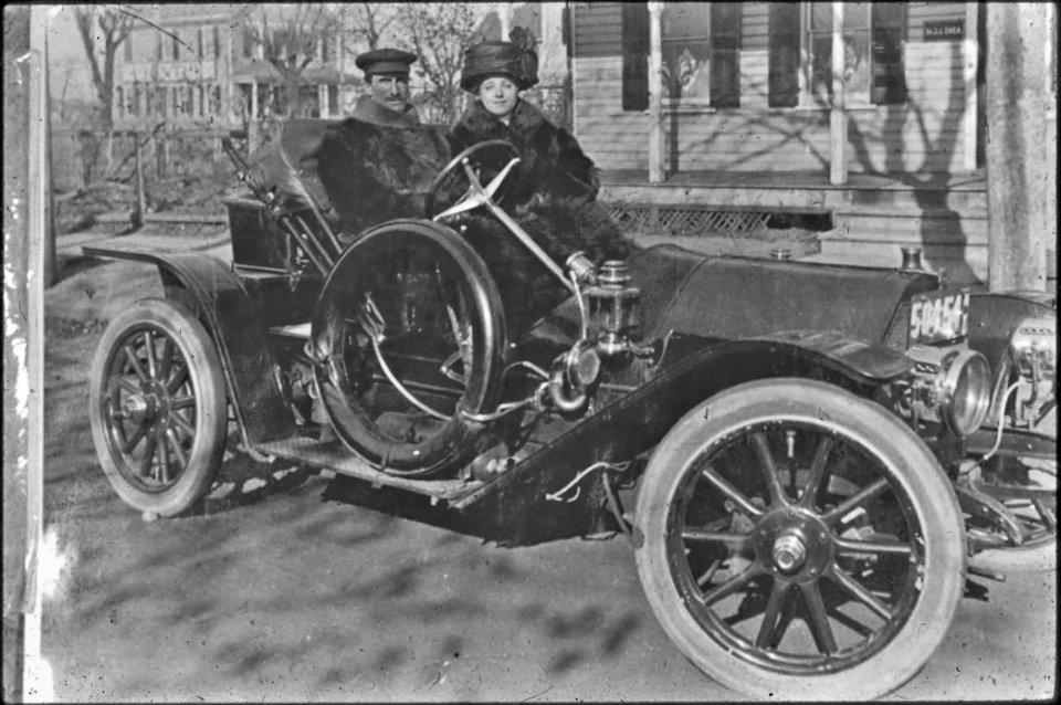 Old Hicksville ,Frank Piquet and wife on Carl St. Hicksville NY