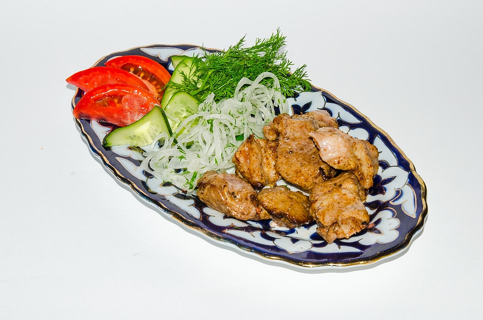 Frying skewers shish kebab