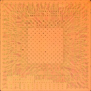 ATI RV350 die shot - top metal - high resolution (stitched)