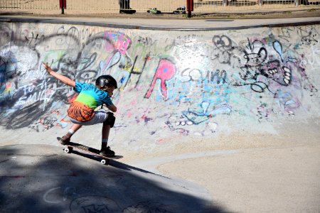 Skater in skatepark photo