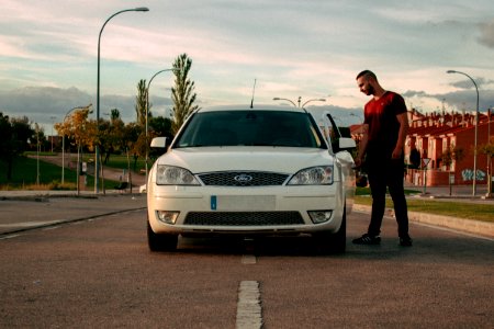 man and car V
