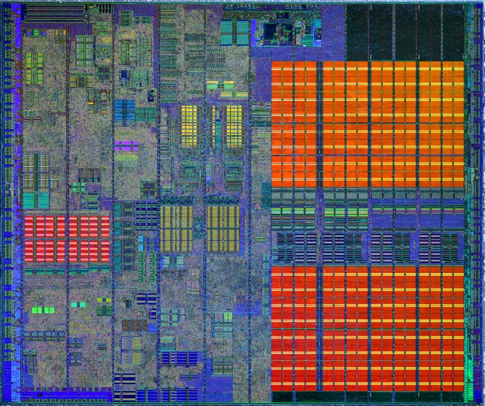 Intel Prescott-2M die shot