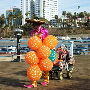 Balloons sombrero clown photo