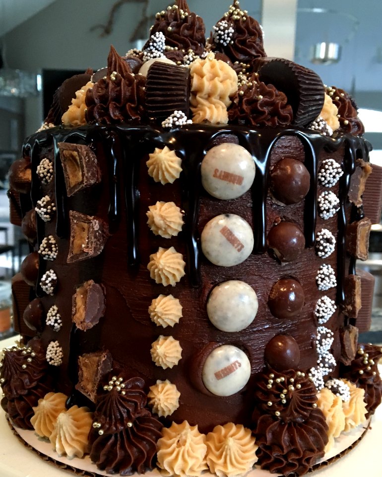 Birthday Cake, Chocolate peanut butter cake