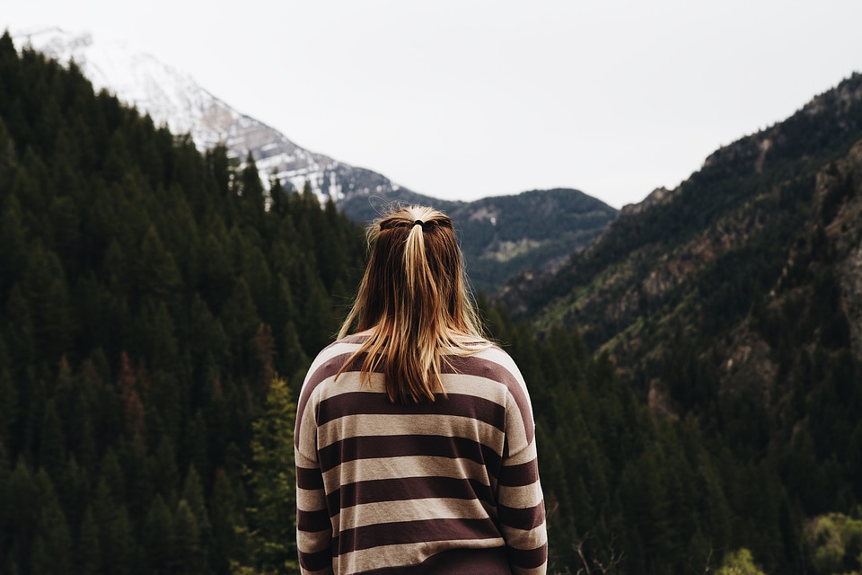 Alone mountain thinking