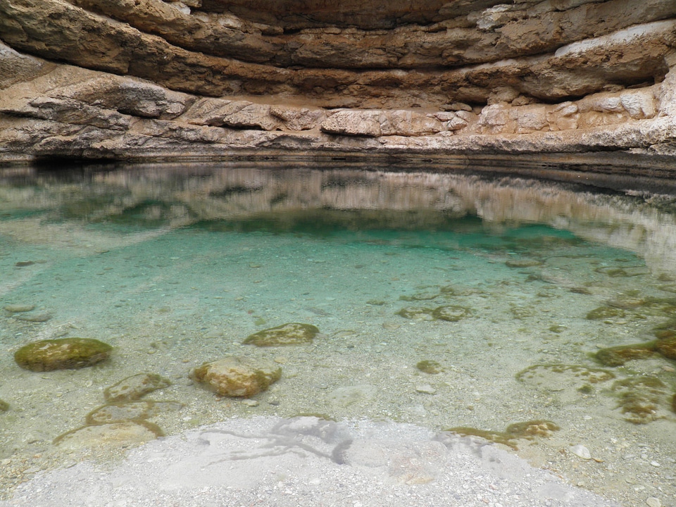 Lake water transparent