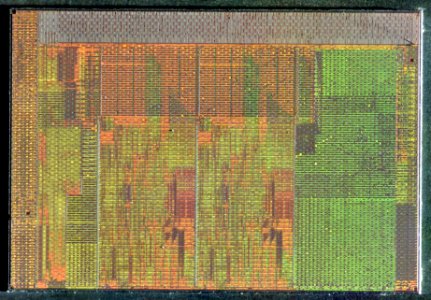 Intel Sandy Bridge 2C-GT1 die shot - top metal