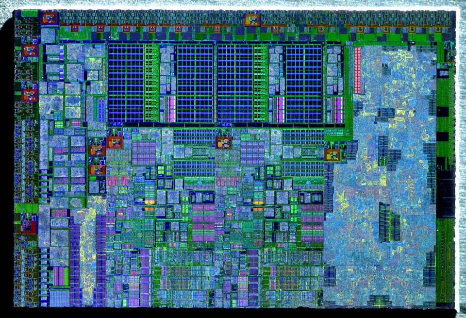 Intel Sandy Bridge 2C-GT1 die shot