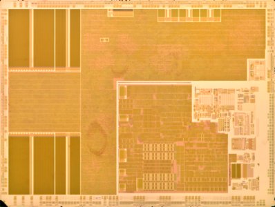 Marvell 88i6540-LFH1 HDD controller - etched - internal microscope light ony