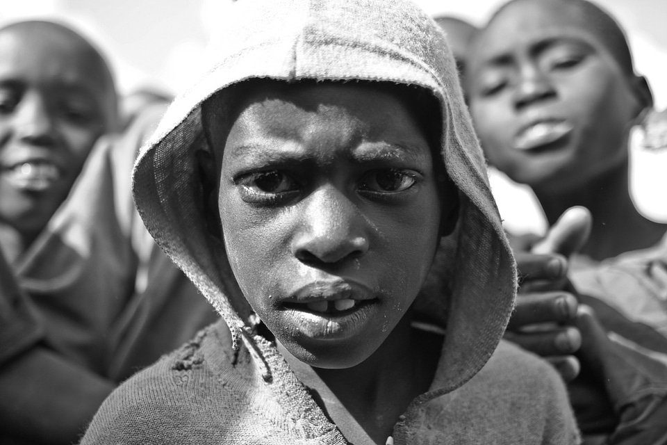 African black and white picture