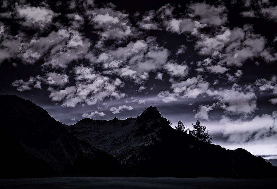 Clouds sunrise landscape