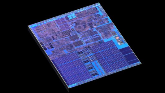 Intel Prescott-2M die shot