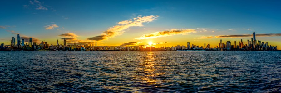 Sunrise over Manhattan, New York