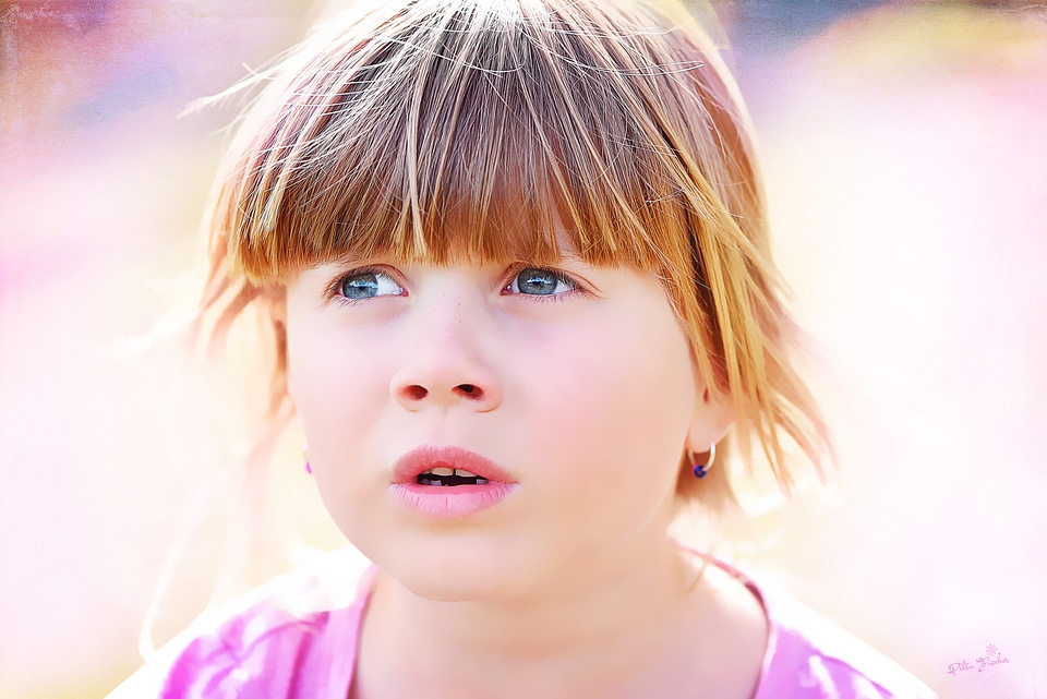 Face desperate portrait