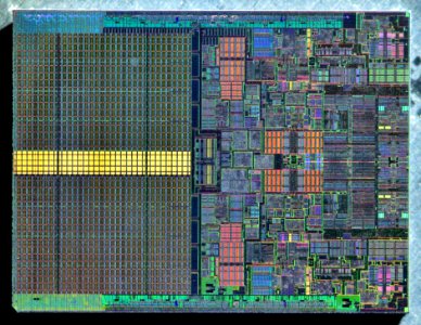 Intel Conroe (Core 2 Duo) die shot