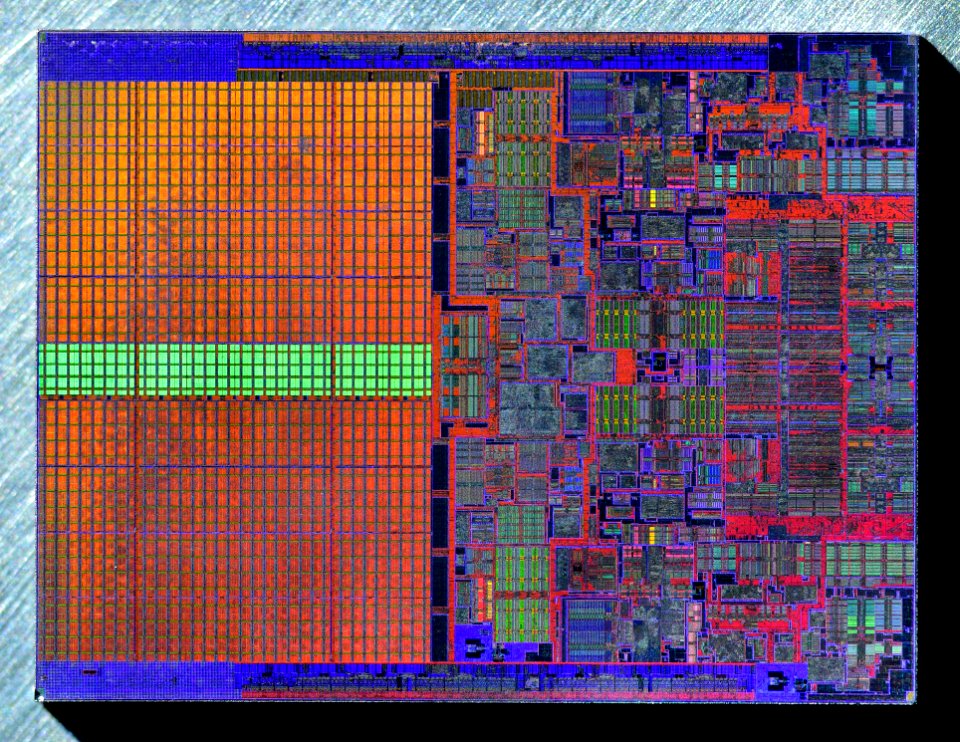 Intel Conroe (Core 2 Duo) die shot
