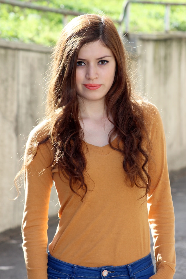 Long hair profile model