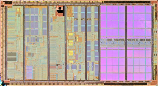 AMD Barton die shot - high resolution - stitched