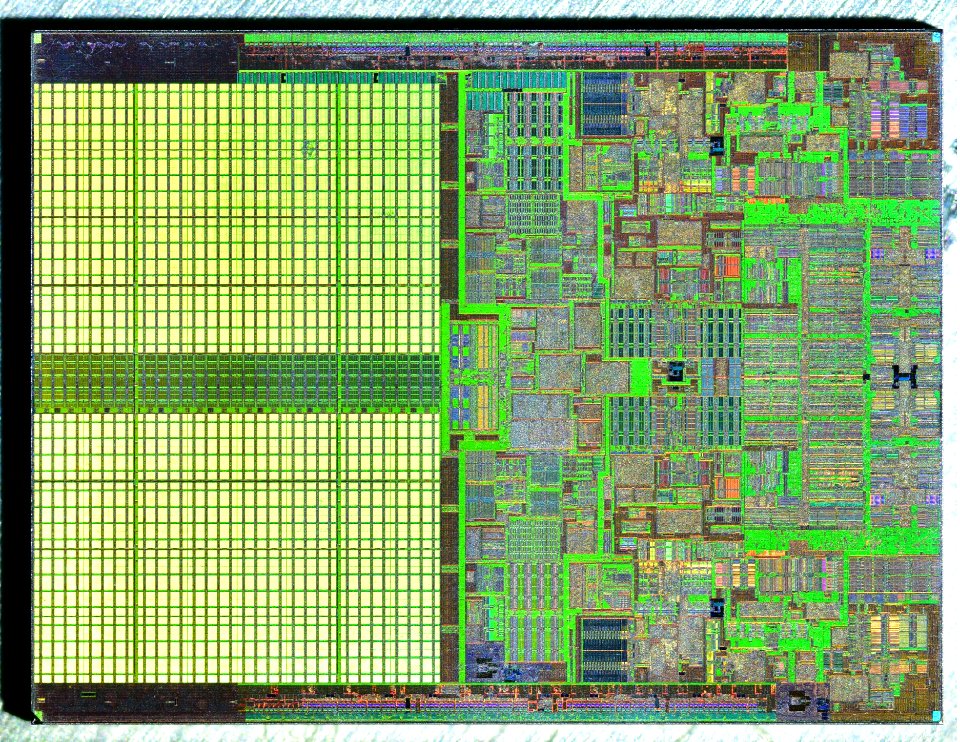 Intel Conroe (Core 2 Duo) die shot