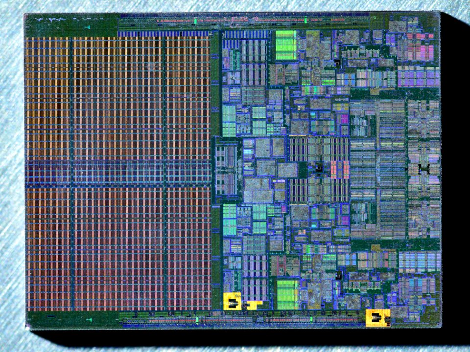 Intel Conroe (Core 2 Duo) die shot