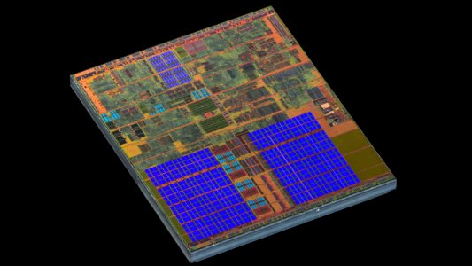 Intel Prescott-2M die shot