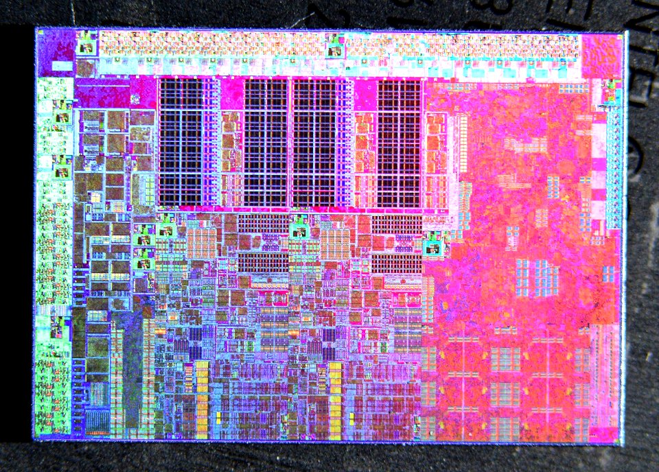 Intel Sandy Bridge 2C-GT2 die shot