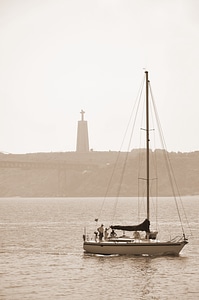 View sailing boat landmark photo