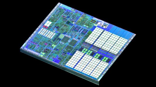 Intel Prescott-2M die shot