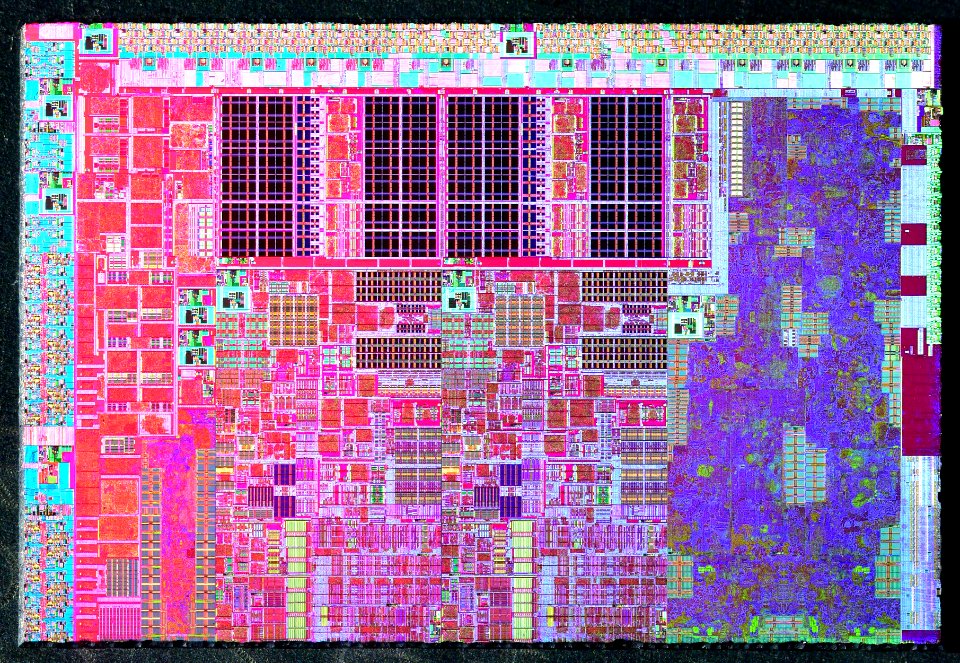 Intel Sandy Bridge 2C-GT1 die shot