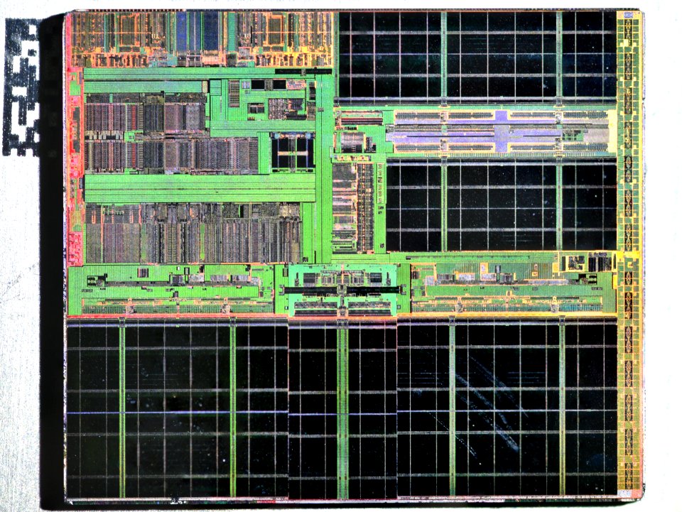 HP PA-8700 die shot - etched