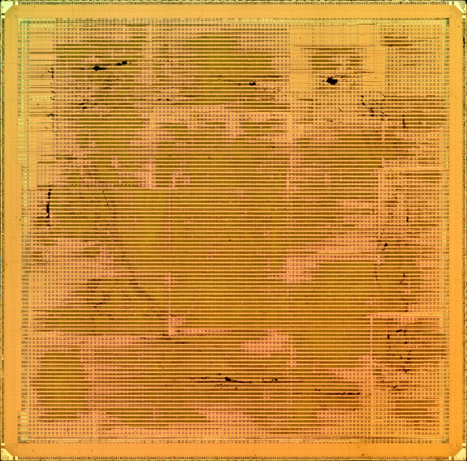 Nvidia NV28 die shot  - top metal - high resolution - stitched