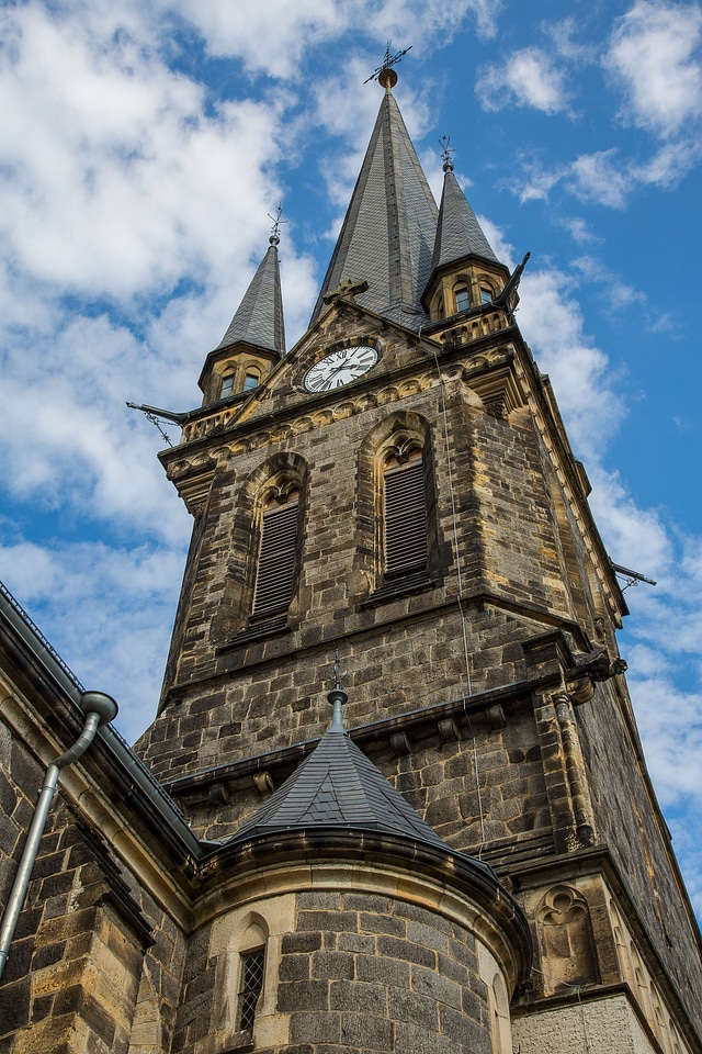 Church steeple neustadt in sachsen