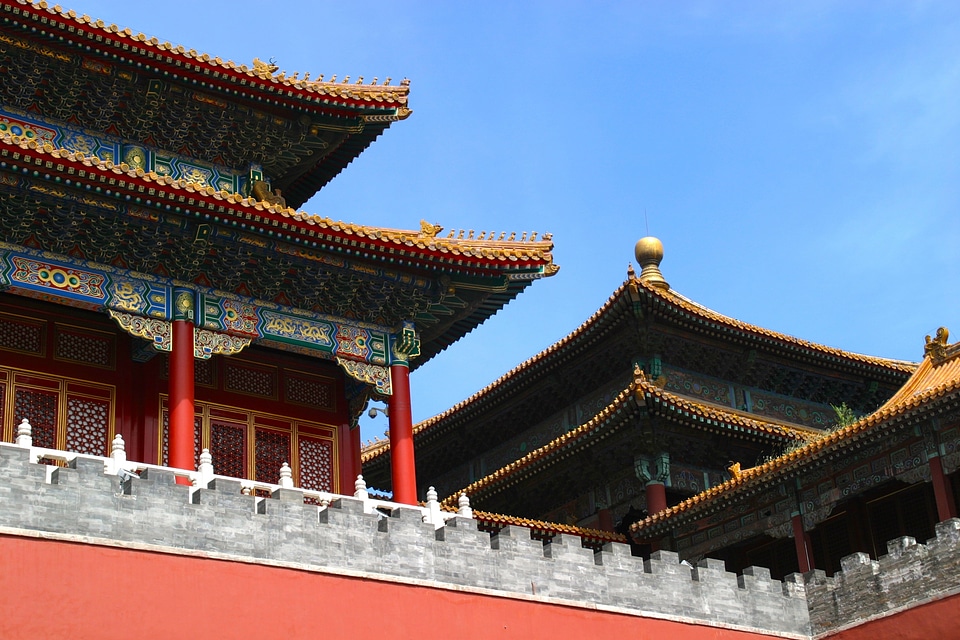 Forbidden city architecture beijing