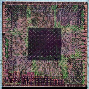 ATI RV350 die shot (top metal)