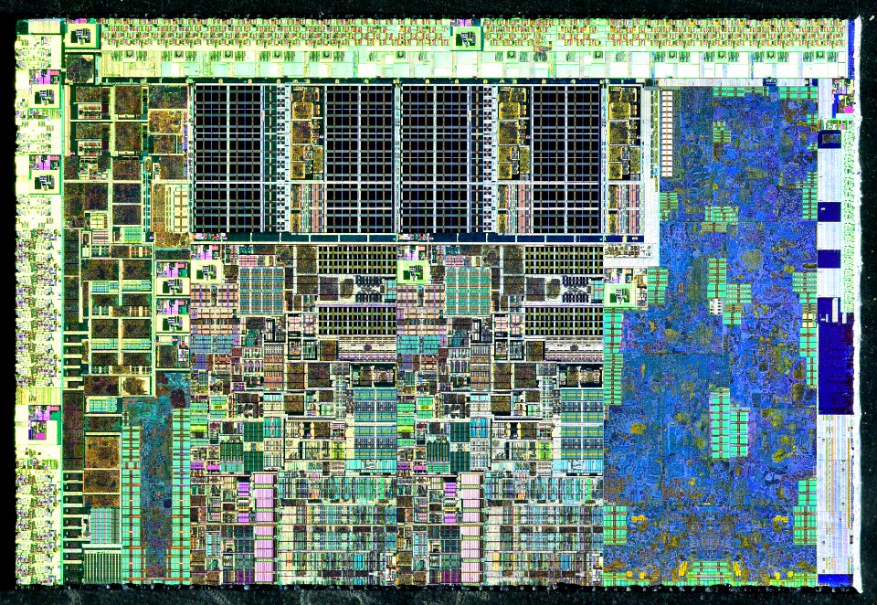 Intel Sandy Bridge 2C-GT1 die shot