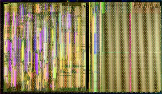Intel Gallatin die shot - top metal