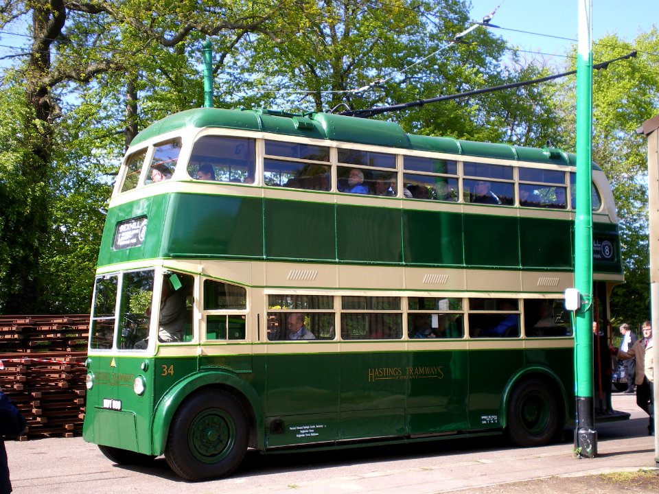 Hastings Trolleybus at East Anglia Transport Museum.