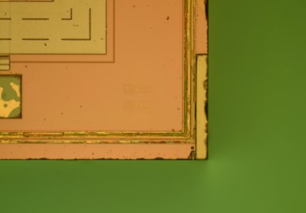 Die size: 7,7 x 7,6mm (58mm²)  Designed in 1991 Chip donated by Pauli Rautakorpi