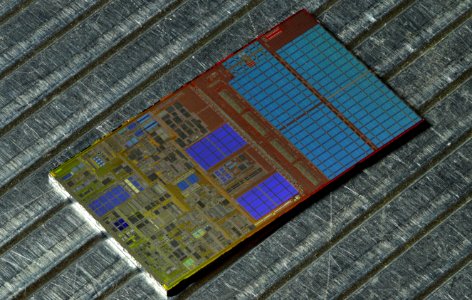 Intel Gallatin die shot - etched
