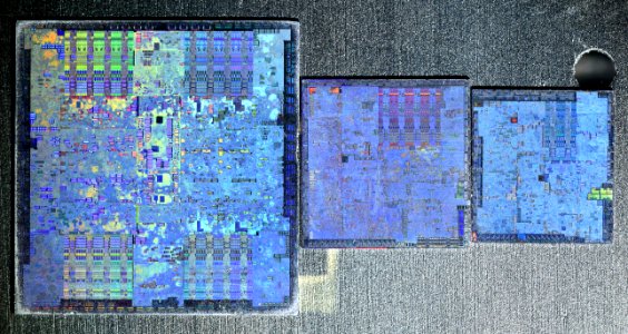 Nvidia G80, G84 and G86 size comparison photo