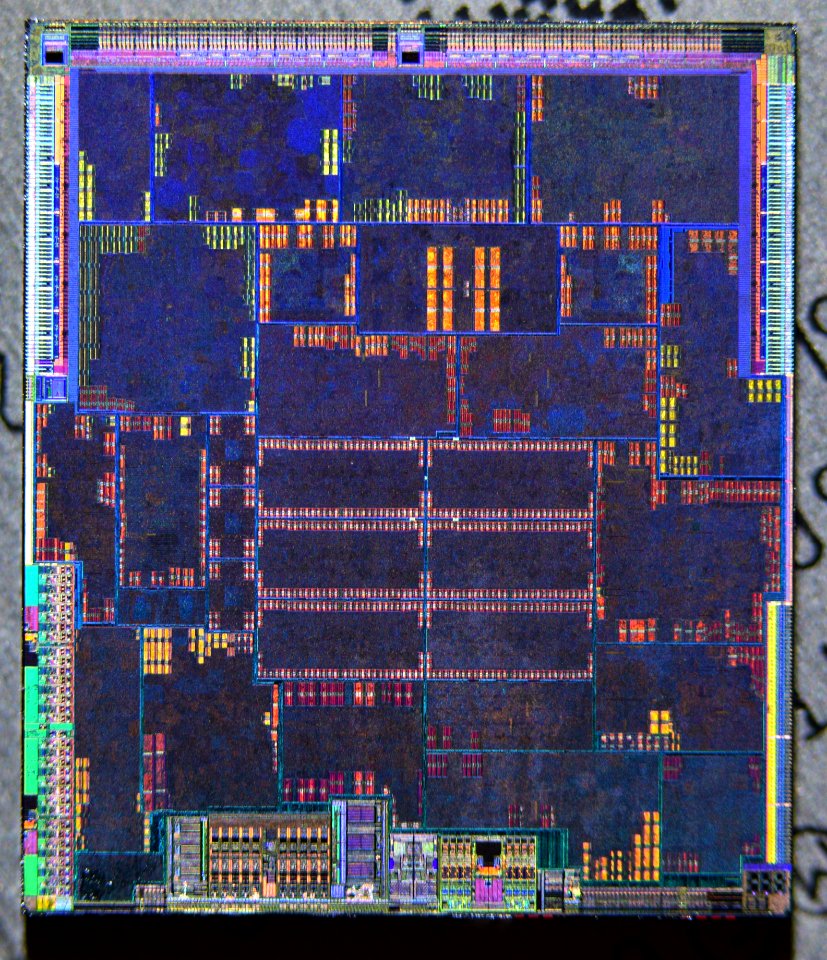 ATI / AMD RV635 (Radeon HD 3650 / 3730 / 3750) die shot