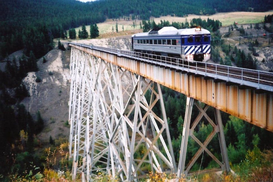 WCRA - BC Rail tour - Deep Creek Bridge.