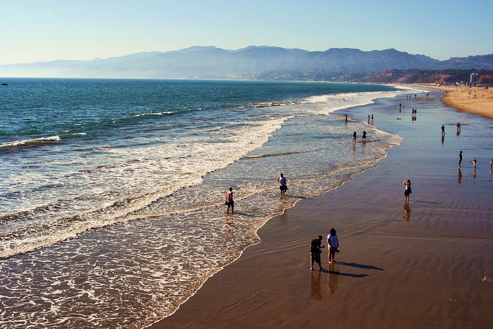 Sand sea shore photo